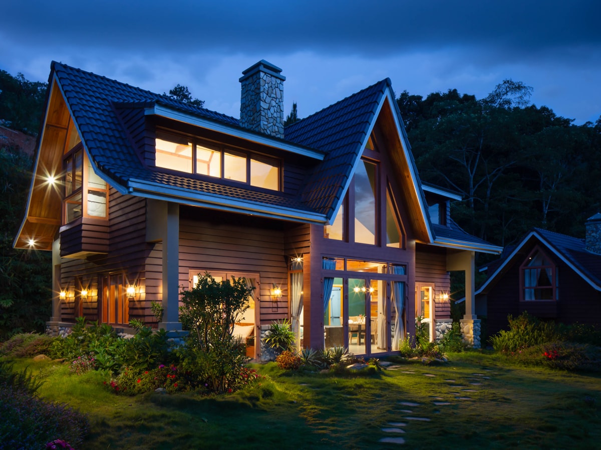 Chalé com deck